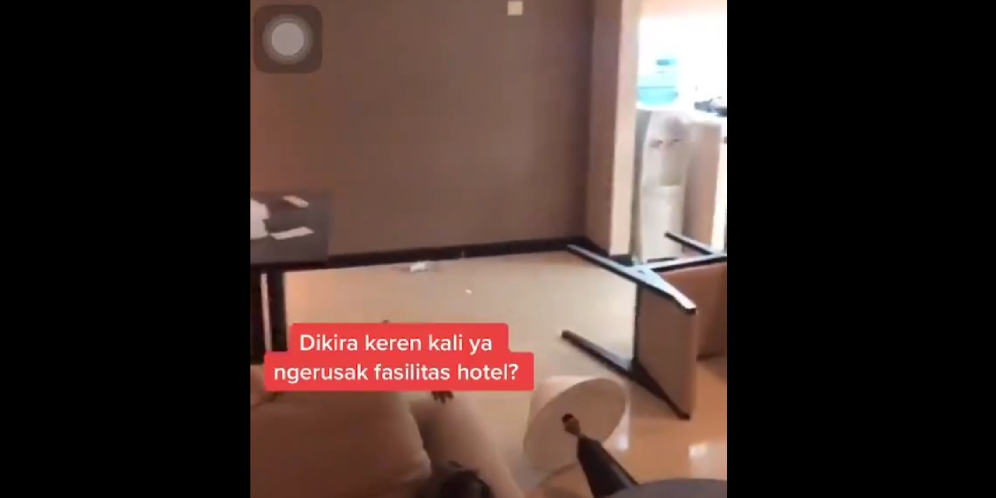 Viral Ulah Sekelompok Remaja di Dalam Kamar Hotel, Bikin Geram!
