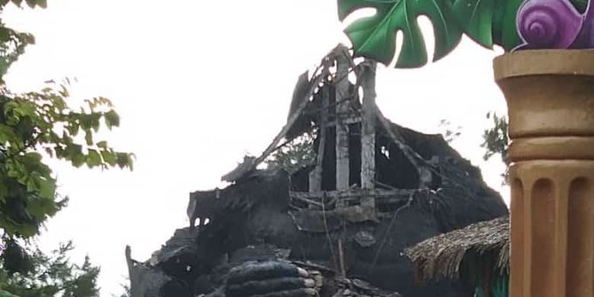 Penampakan Patung King Kong di Jatim Park Rusak Akibat Gempa Malang