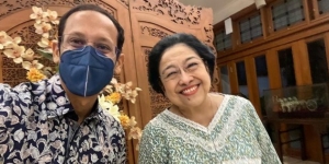 Santer Isu Reshuffle, Nadiem Makarim Temui Megawati