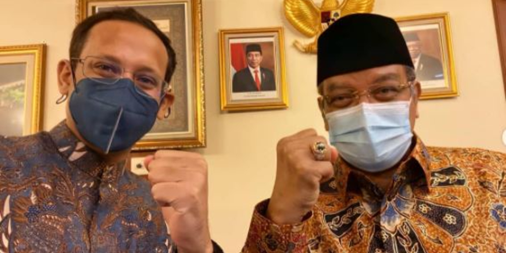 Nadiem Makarim Sowan, PBNU Dukung Penyempurnaan Konten Kamus Sejarah Indonesia