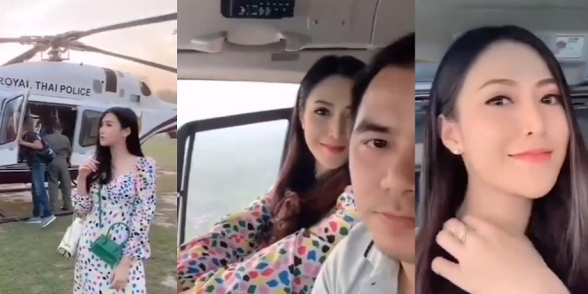 Istri Polisi Narsis Pamer Naik Helikopter di TikTok, Suami Auto Turun Pangkat