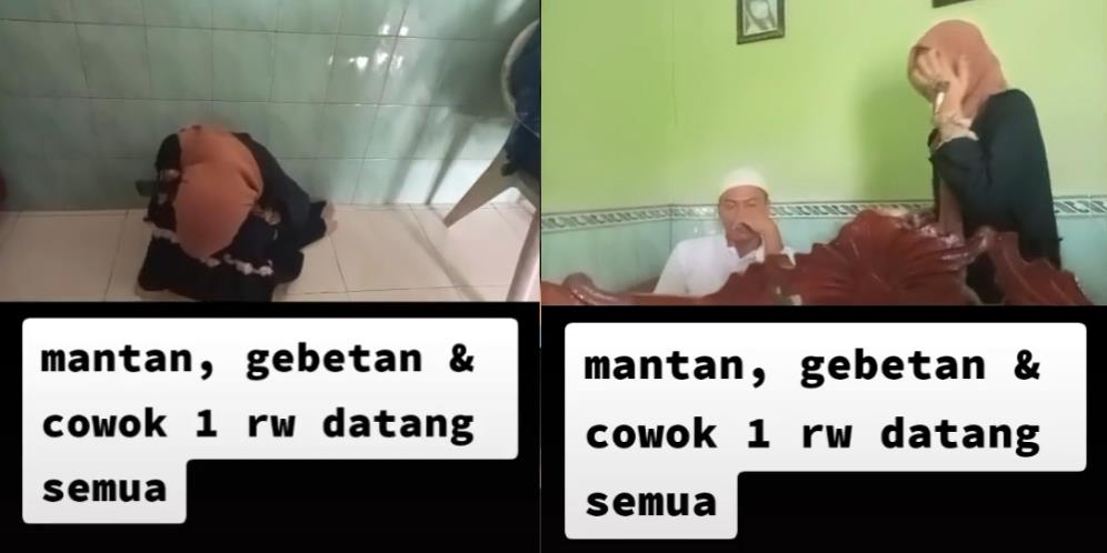 Gebetan & Mantan Datang Barengan Pas Lebaran, Si Cewek Salting Tak Karuan