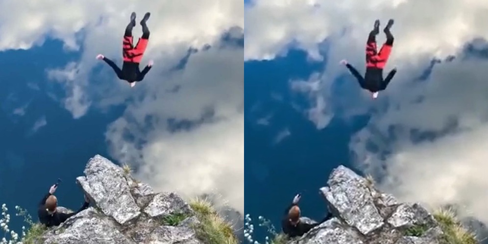 Viral Video Pria Melompat ke Langit Bikin Netizen Bingung, Ternyata Ini Faktanya