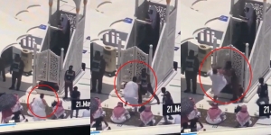Video Detik-Detik Pria Hendak Menyerang Khatib Sholat Jumat Masjidil Haram
