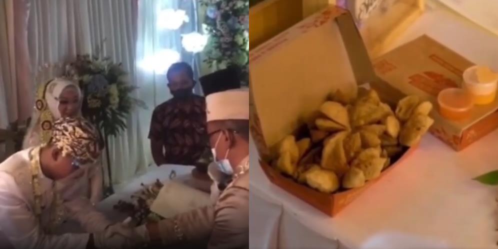 Sah! Pengantin Pria di Banyumas Jadikan Sekotak Bakso Goreng sebagai Mas Kawin