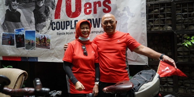 Lansia Perkasa, Gowes Sepeda 51 Hari dari Aceh ke Lampung