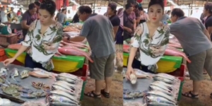 Belanja Kepiting di Pasar, Pramugari Cantik 'Buntung Sebelah' Bikin Iba
