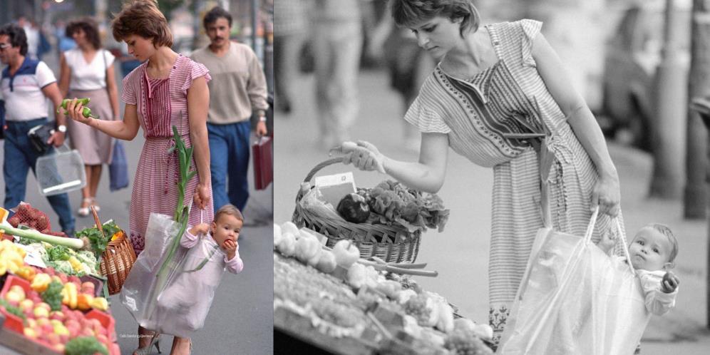 Ulang Foto Jadul Belanja ke Pasar 33 Tahun Silam, Ibu dan Putrinya Tuai Pujian