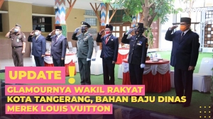 Glamournya Wakil Rakyat Kota Tangerang Bahan Baju Dinas LV