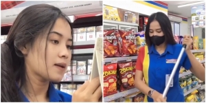 Viral, Karyawan Minimarket Ini Cantik Banget Sampai Bikin Salfok