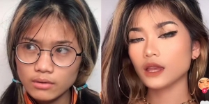 Viral Transformasi Makeup dari 'Cupu' Jadi 'Suhu'