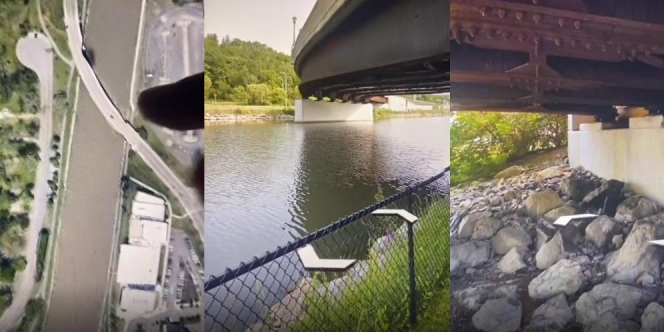 Misteri Wajah Seram dengan Mata Bolong di Bawah Jembatan Terekam Google Earth
