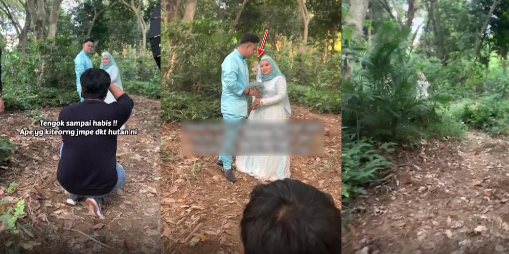 Seram, Foto Prewedding di Hutan, Fotografer Nampak Ada 'Makhluk' Melintas