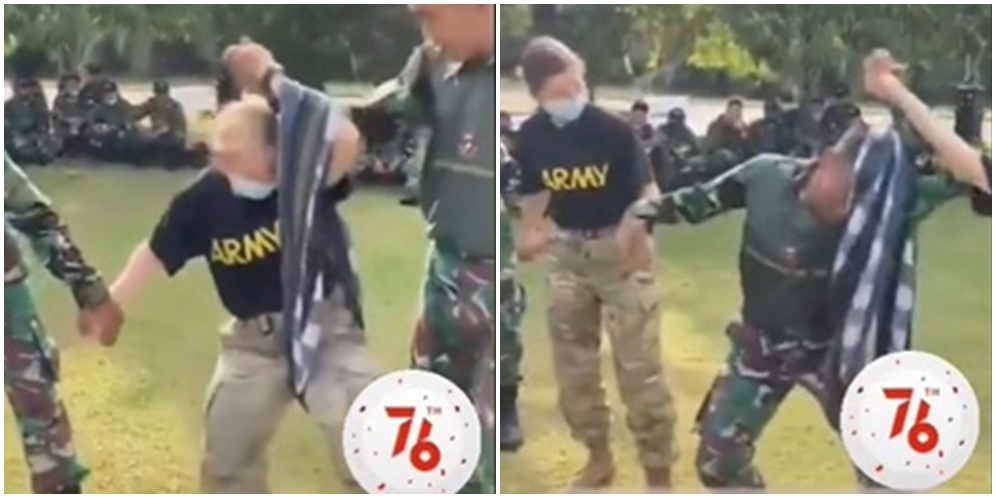 Video Ketangkasan Tentara Wanita AS Dalam Belitan Sarung
