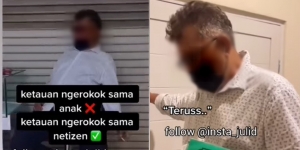 Ketahuan Merokok dari Rekaman Video, Lihat Cara Si Bapak Berkelit ke Putrinya