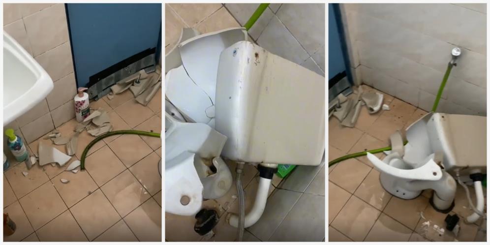 Toilet Duduk Tiba-Tiba Pecah, Gadis Ini Sampai Gemetar dan Menangis