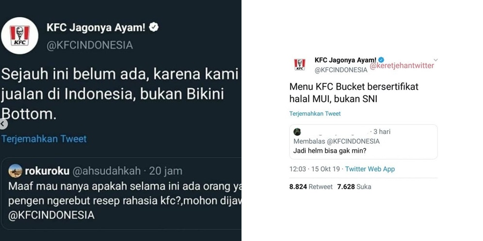 10 Cuitan Kocak Admin KFC Balas Komentar Netizen, Bikin Ngakak