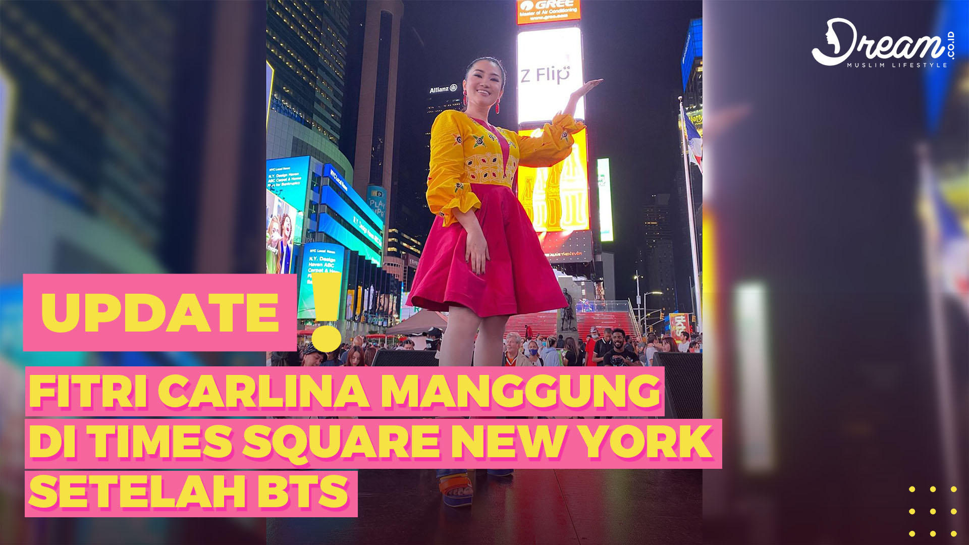 Fitri Carlina Manggung di Times Square New York Setelah BTS
