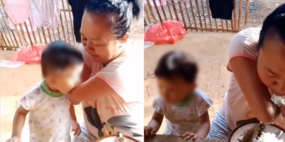Bikin Haru! Viral Video Seorang Ibu Disabilitas Suapi Anaknya