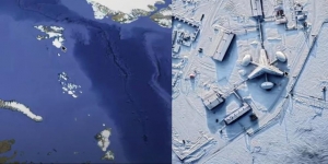 Misteri Bangunan Mirip UFO Terekam Google Earth di Laut Arktik Terkuak