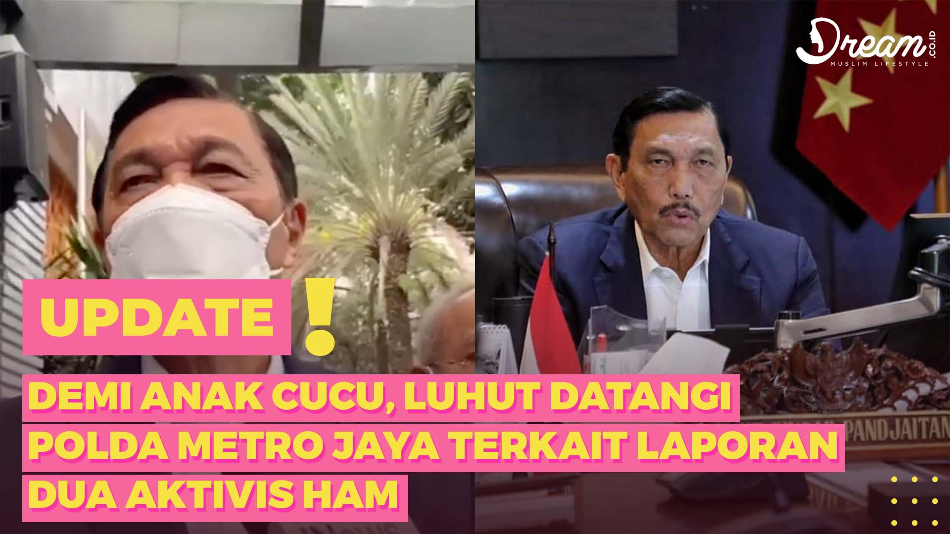 Luhut Datangi Polda Metro, Buntut Laporkan Dua Aktivis HAM