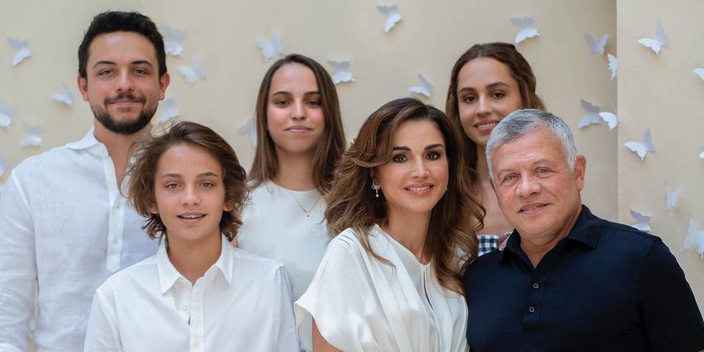 Potret Hangat Keluarga Raja Abdullah dan Ratu Rania Yordania