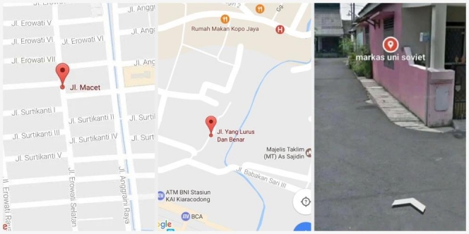 Nama Tempat dan Jalan di Google Maps Ini Bikin Ngakak Sekaligus Mengerutkan Dahi