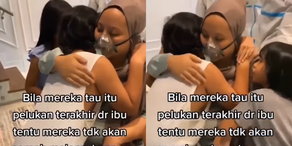 Video Pilu, Pelukan Terakhir Ibu untuk Tiga Anaknya Sebelum Napas Terakhir