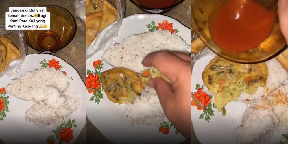 Video Viral Kuli Kebun Sawit Pamer Menu Memprihatinkan, Cuma Nasi Putih, Gorengan dan Sambal Cair