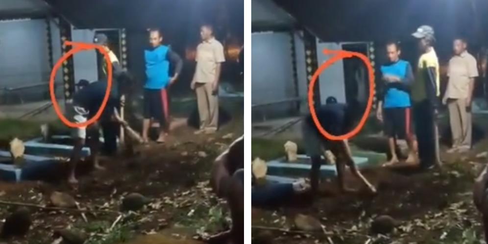 Merinding, Penampakan Jelas Kuntilanak saat Warga Gali Kuburan Malam-malam