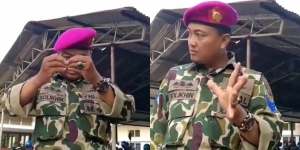 Aksi Memukau Anggota TNI Hilangkan Rokok di Genggamannya, Bikin Kaget Prajurit Lain