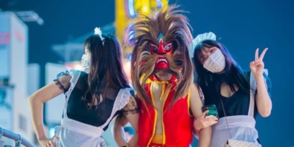 Sosok di Balik Kostum Reog dalam Perayaan Halloween di Jepang