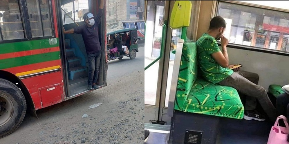 10 Momen Kocak Penumpang Saat di Bus, Tingkahnya Bikin Geleng Kepala!