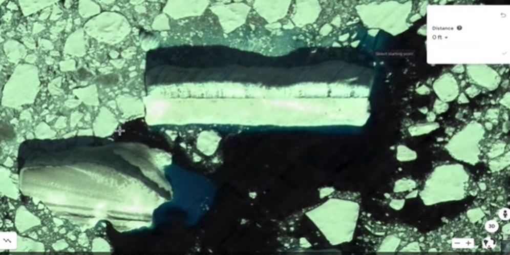Google Earth Rekam Benda Raksasa Misterius di Antartika, Begini Wujudnya