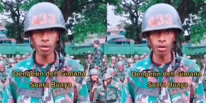 Viral Siswa TNI Mampu Tirukan Semua Suara Binatang, Pas Suara Buaya Mirip Banget!