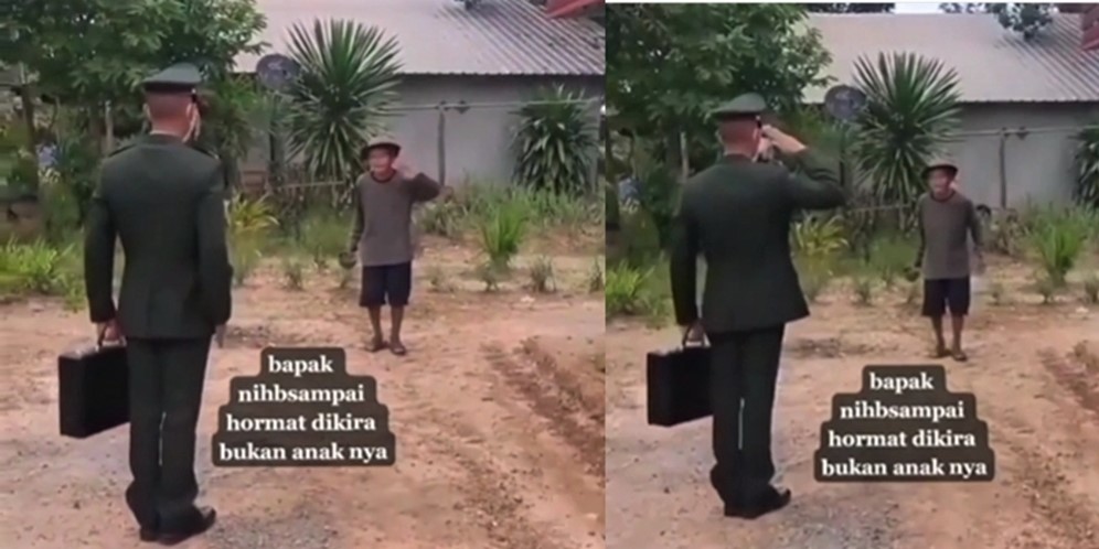 Bapak Tua Syok Ada TNI Hormat Kepadanya, Sosoknya Tak Terduga