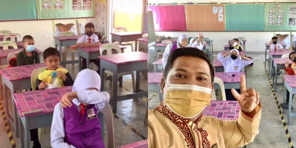 Guru Favorit Berhenti Mengajar, Seluruh Murid Banjir Air Mata dan Peluk Kaki Tak Boleh Keluar