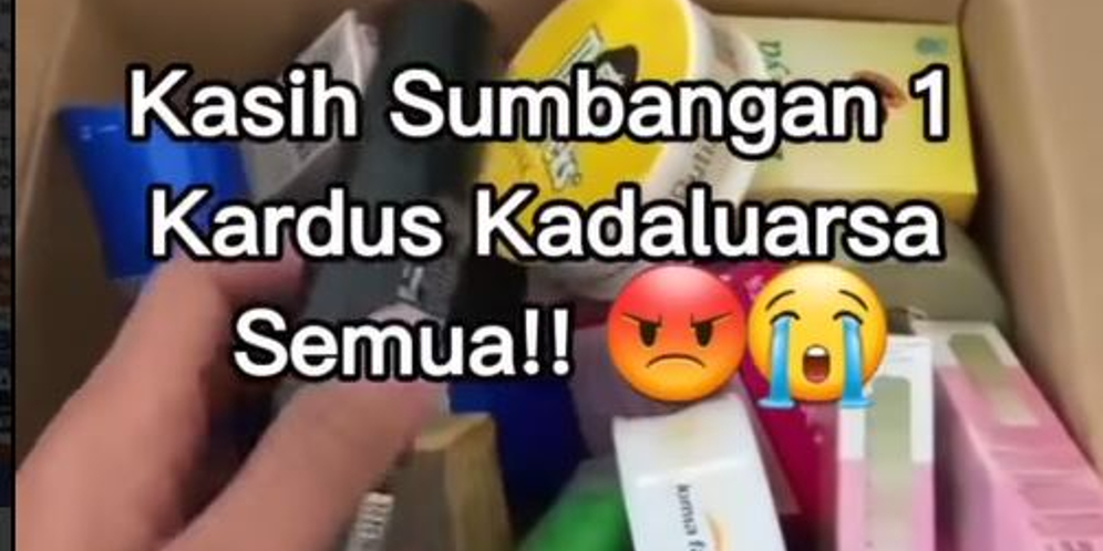 Teganya, Sekardus Donasi Untuk Pengungsi Semeru Isinya Barang-barang Daluarsa