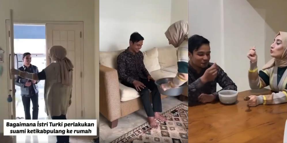Pemuda Indonesia Pamer Cara Istrinya dari Turki Sambut Suami Pulang Kerja: 'Jomblo Nangis Lihat Ini'