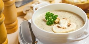 Resep Vegan: Creamy Miso Soup With Mushrooms