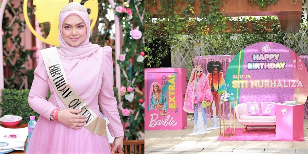 10 Potret Perayaan Ultah Siti Nurhaliza ke 43, Bak Pesta ABG-Bertema Barbie & Serba Pink!