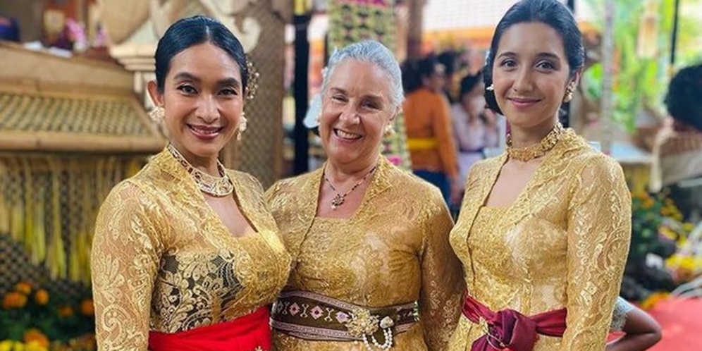 8 Potret Asri Kerthyasa Bule Cantik Mertua Happy Salma yang Kini Tinggal di Bali