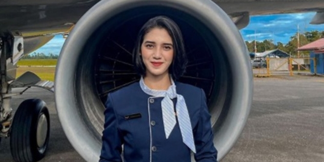 Potret Cantik Serda Adhini, Prajurit TNI AU Jadi Pramugari Pesawat Presiden RI