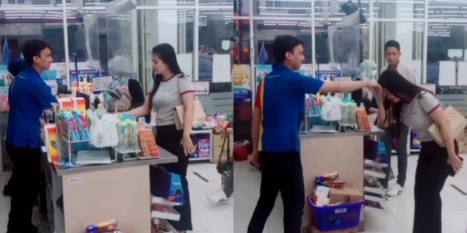 Gadis Cantik Iseng Goda Kasir Minimarket Ganteng, Dapat 'Serangan Balik' Malah Jadi Baper Sendiri