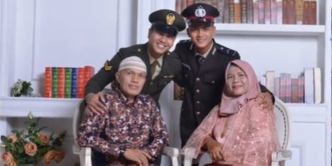 Bapak Tukang Becak, Ibu Jualan Kerupuk, Dua Anaknya Sukses Jadi Polisi dan TNI