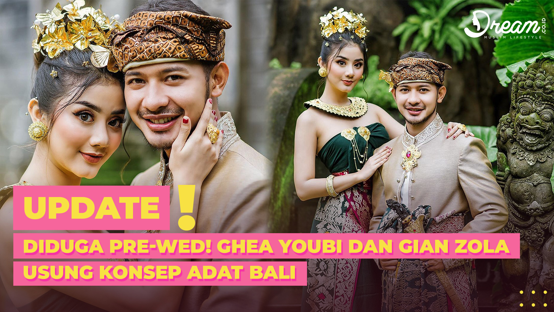 Bak Prewedding! Pemotretan Ghea Youbi dan Gian Zola Pemain Persela