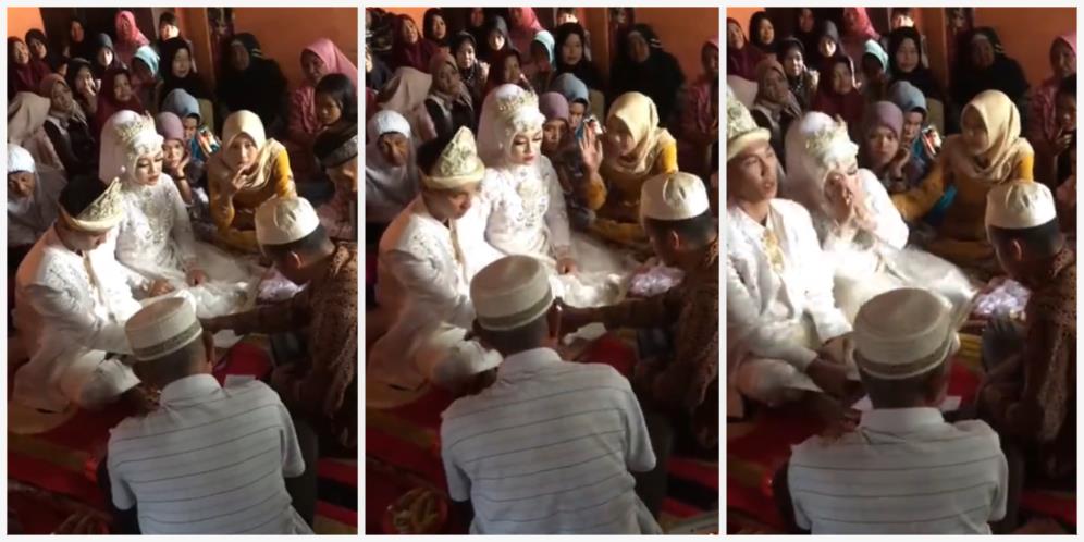 Bikin Malu dan Jengkel, Pengantin Wanita Kaget Tiba-tiba Kena Gaplok Tamu Saat Akad Nikah