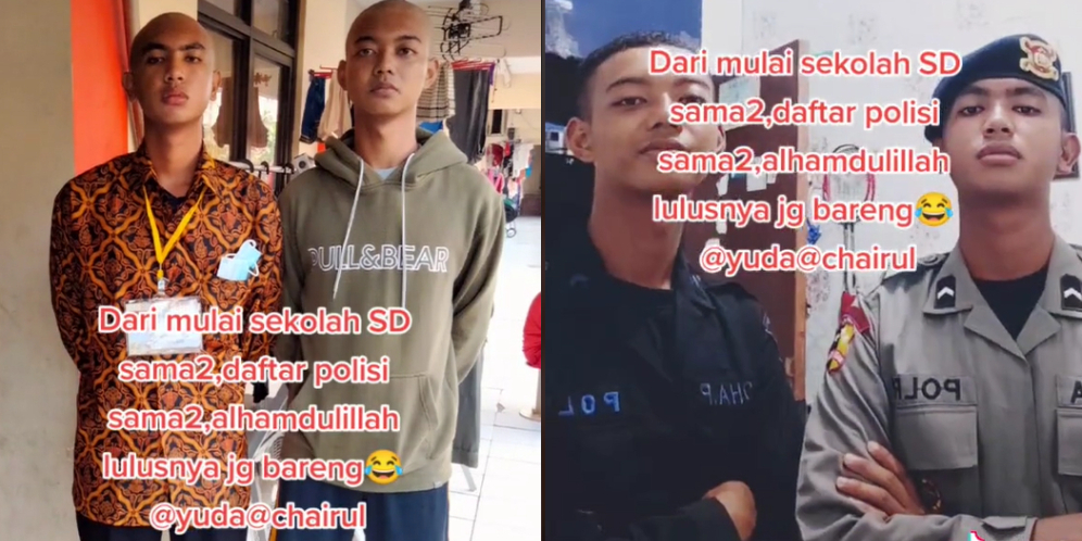 Sahabatan dari SD, Lulus Bareng Jadi Polisi, 'Ini Baru Namanya Teman Seperjuangan'
