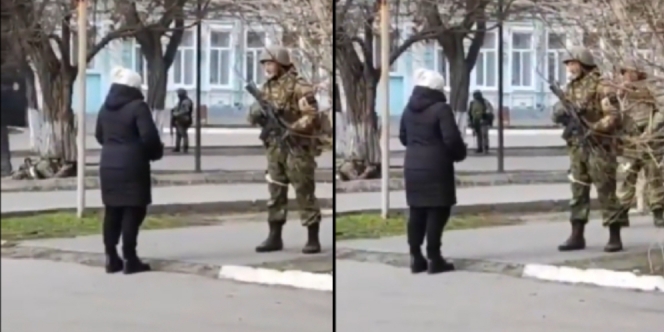 Viral Wanita Ukraina Berani Usir Tentara Rusia: Mulai Saat Ini Kamu Dikutuk!