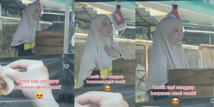Viral Wanita Berhijab Penjual Bakpao Pinggir Jalan, Cantiknya Nggak Ketulungan: Banyak yang Mau Borong Sekalian Pemiliknya